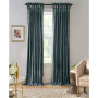 Korena 52" x 84" Tie-Top Crushed Velvet Curtain Panel