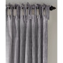 Korena 52" x 84" Tie-Top Crushed Velvet Curtain Panel