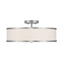 Park Ridge Brushed Nickel 3-Light Ceiling Mount
