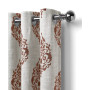 Navara Medallion Print Linen 52" x 84" Blackout Curtain Panel