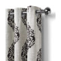 Navara Medallion Print Linen 52" x 84" Blackout Curtain Panel