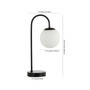 Arco Mid-Century Globe LED Table Lamp