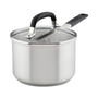 Stainless Steel 2 Quart Induction Sauce Pan with Measuring Marks and Lid