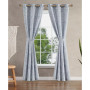 Tallulah Textured Blackout Grommet Window Curtain Panel Pair with Tiebacks, 38" x 84"