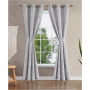 Tallulah Textured Blackout Grommet Window Curtain Panel Pair with Tiebacks, 38" x 84"