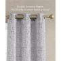 Tallulah Textured Blackout Grommet Window Curtain Panel Pair with Tiebacks, 38" x 84"