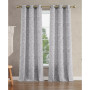 Tallulah Textured Blackout Grommet Window Curtain Panel Pair with Tiebacks, 38" x 84"