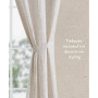 Tallulah Textured Blackout Grommet Window Curtain Panel Pair with Tiebacks, 38" x 84"