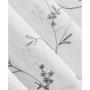 50" x 17" Delia Embroidered Floral Sheer Curtain Valance