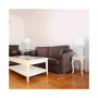 Elegant Designs 2 Pack Modern Leather Table Lamps with White Fabric Shades