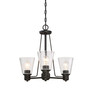 Printers Row 3 Light Chandelier