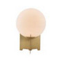 Pearl Table Lamp White & Brushed Bronze