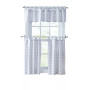 Mini Check Tab Top 3-Piece Valance Tier Set, 56" x 14"