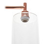 Modern Lantern Floor Lamp with Glass Shade