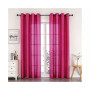Home Living 2 Piece Lightweight Basic Sheer Grommet Top Curtain Panels