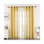 Home Living 2 Piece Lightweight Basic Sheer Grommet Top Curtain Panels