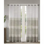 Hayden Striped Linen-Like Sheer Window Panel, 50" x  84"