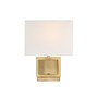 Trade Winds Square Wall Sconce in Natural Brass
