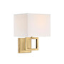 Trade Winds Square Wall Sconce in Natural Brass