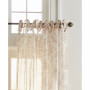 Westport Floral Tie-Top Sheer Window Curtain