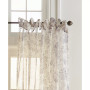Westport Floral Tie-Top Sheer Window Curtain