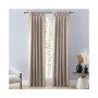 Grasscloth 2/Way Pinch Pleated w/Back Tabs Curtain Pair 50"W x 96"L