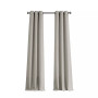 Raw Faux Silk Textured Curtain Panel Pair, 38" x 96"