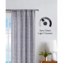 Caspian Light Filtering Textured Rod Pocket Window Curtain Panel Set, 54" x 96"