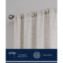 Caspian Light Filtering Textured Rod Pocket Window Curtain Panel Set, 54" x 96"