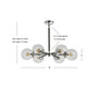 Caleb 6-Light 28" Cluster Pendant
