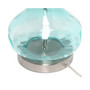 Rippled Table Lamp with Fabric Shade