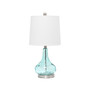 Rippled Table Lamp with Fabric Shade