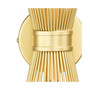 Nikko Gold-Tone Mid-Century Modern Wall Sconce Light
