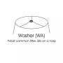 Cloth&Wire Slant Fancy Square Softback Lampshade with Washer Fitter