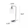 Modern Desk Lamp with USB Port and Glass Shade