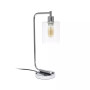 Modern Desk Lamp with USB Port and Glass Shade