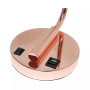 Modern Desk Lamp with USB Port and Glass Shade