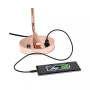 Modern Desk Lamp with USB Port and Glass Shade