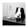 Modern Desk Lamp with USB Port and Glass Shade
