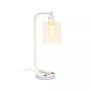 Modern Desk Lamp with USB Port and Glass Shade