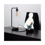 Modern Desk Lamp with USB Port and Glass Shade