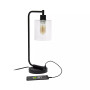 Modern Desk Lamp with USB Port and Glass Shade