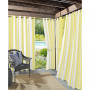Valencia Cabana Stripe Room Darkening Grommet Curtain Panel, 84" x 50"