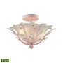 Circeo 2 Light Semi Flush in Light Pink