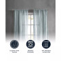 Charter Crushed 100" x 84" Rod Pocket Window Curtain Pairs