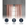 Charter Crushed 100" x 84" Rod Pocket Window Curtain Pairs