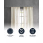 Charter Crushed 100" x 84" Rod Pocket Window Curtain Pairs