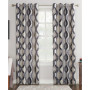 Corbin 54" x 63" Ogee Watercolor Grommet Curtain Panel