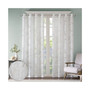 Leilani Palm Leaf Burnout Window Sheer - 50x84" - White