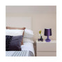 Mosaic Tiled Glass Genie Table Lamp with Fabric Shade